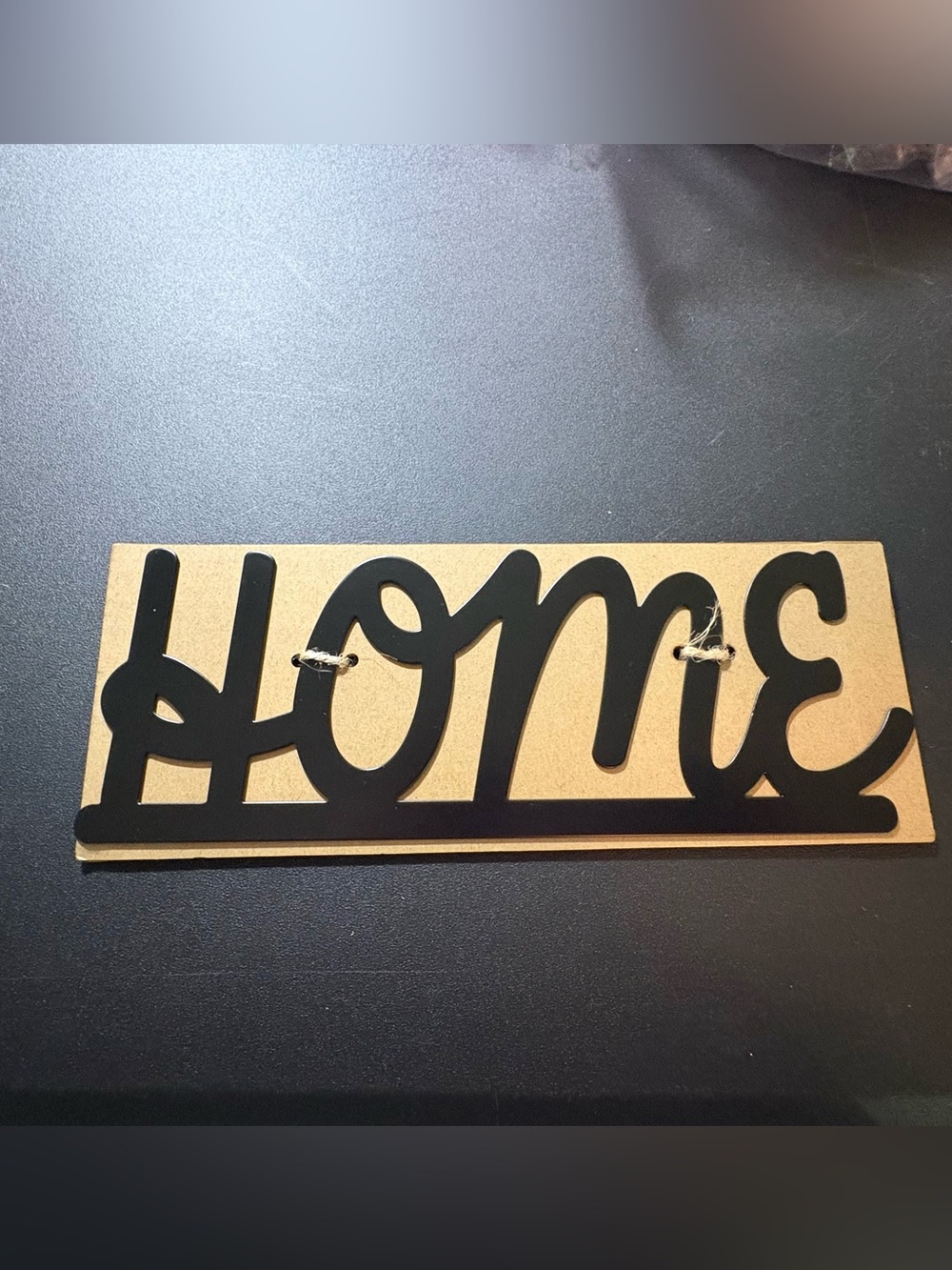 thirty-one Black Script 'Home' Wall Plaque